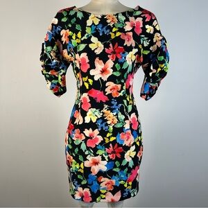 ❤️ Zara Multicolor Floral Mini Dress S